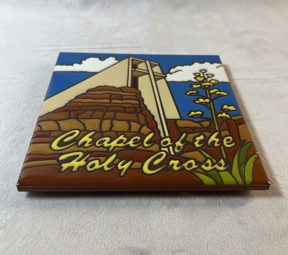 Chapel Of The Marks. Hand N Hand Designs Glazed Art Tile. Earthtones Tiles. - Picture 3 of 6